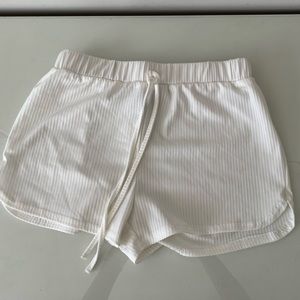 Shein White Soft Shorts